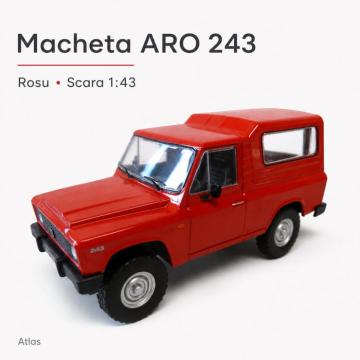 Macheta auto de colectie ARO 243 rosie, scara 1:43, Atlas de la Hobbyplanet Romania