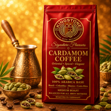 Cafea 100% arabica cu cardamom Cardamom Coffee de la Kingstone Commerce S.R.L.