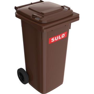 Europubela din material plastic, 120 l, culoare maro
