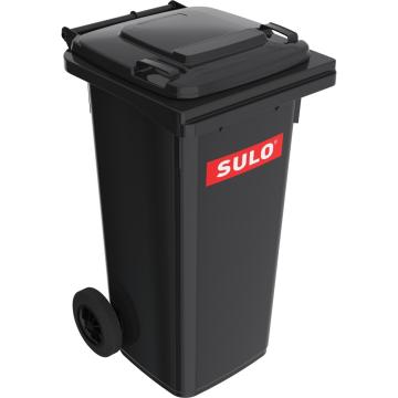 Europubela din material plastic, 120 L, culoare neagra de la Sanito Distribution Srl