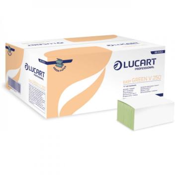 Prosoape de hartie verzi, V fold Lucart 21.5x25 cm de la Sanito Distribution Srl