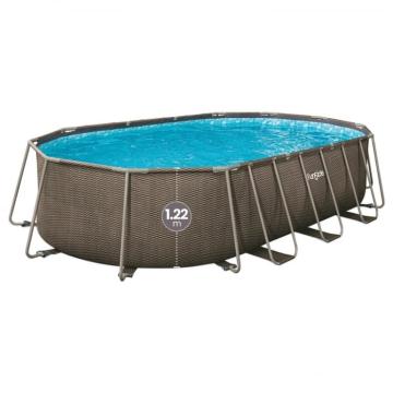 Piscina cadru metalic 610x366x122 cm FunSicle Oasis ovala