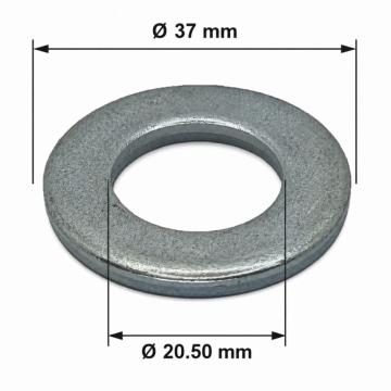 Saiba plata M20x37x3 DIN 125 - 100buc/cutie de la Marisim Total Instal Srl