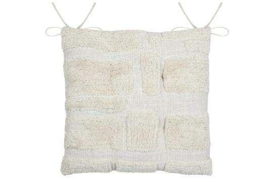 Perna de scaun Balma 38X38 cm, culoare crem, 100% bumbac de la URBANIX SRL